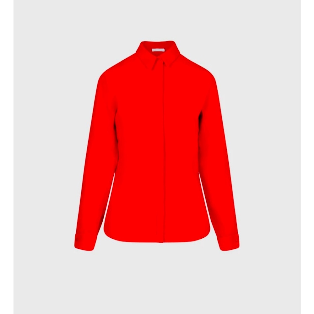 Anne Fontaine, new with tags, red,‎ SAGANEH crêpe, Flame top, size 44 or 12 us